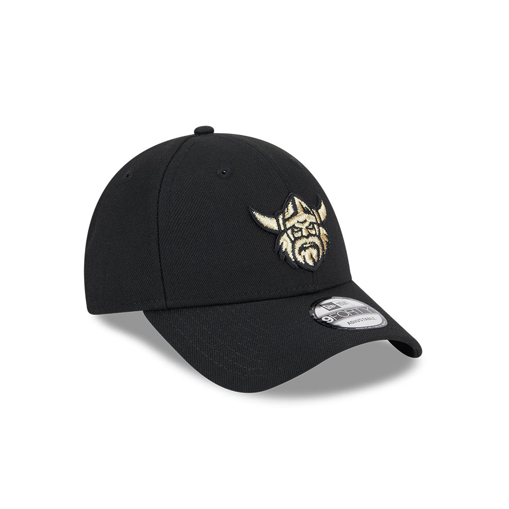 Canberra Raiders Hat - NRL 2025 Black Gold 9forty Snapback Cap - New Era